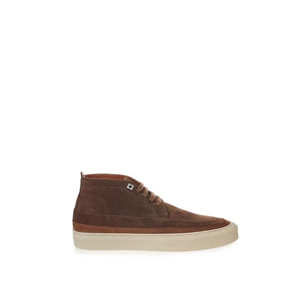 Lardini Brown Suede Leather Athletic Men's Sneakers